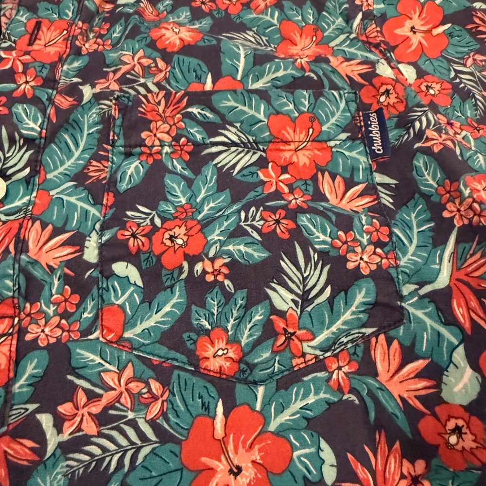 Chubbies Floral Print Button Down - Medium - image 2